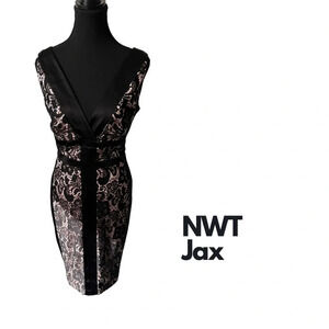 NWT  | Jax | Black Lace Cocktail Dress | Size 6 [49]